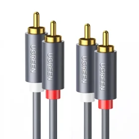UGREEN Kabel 2RCA (Cinch M-M) 2m černá (10518)