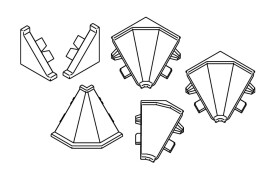 Kronospan TL Krono sada koncovek hnědá (K020)