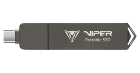 Patriot VIPER PVP30 512GB černá / Externí SSD / R: 1000MBs / W: 1000MBs / USB-C 3.2 Gen 2 (PVP30512G28UDG)