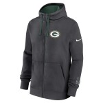 Nike Pánská mikina Green Bay Packers NFL Playbook Full-Zip Fleece Hoodie - Antracitová Velikost: S