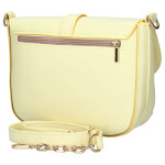 Moderní dámská koženková crossbody kabelka LB Lussia, žlutá