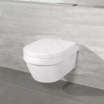 VILLEROY & BOCH - Architectura Závěsné WC, sedátko SoftClose, Rimless, s CeramicPlus, alpská bílá 5684HRR1