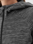 Dámská fleece mikina kapucí 4FAW23TFLEF147-24M tmavě šedá 4F