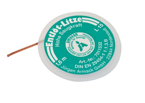Odsávací lanko 1,5 mm - 1,6 m CUK - 1,5