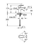 GROHE - BauEdge Umyvadlová baterie, chrom 32858001