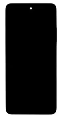 Náhradní LCD displej + dotyková deska + přední kryt pro Realme C67 4G černý (57983124322)