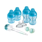 Tommee Tippee Sada kojeneckých lahviček C2N ANTI-COLIC s kartáčem Blue (422751TT)