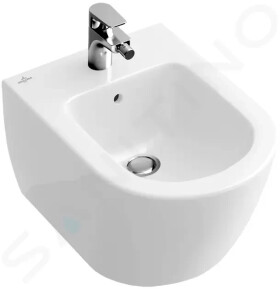 VILLEROY & BOCH - Subway 2.0 Závěsný bidet s přepadem, 355x480 mm, s CeramicPlus, alpská bílá 540600R1