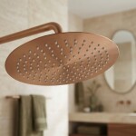 REA - Kulatá dešťová sprcha JS-P014BRG 30cm Brush Copper REA-P8605