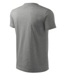 Classic New tričko pánské tmavě šedý melír 2XL