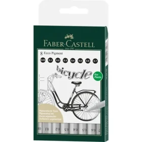 FABER-CASTELL Ecco Pigment Popisovač - 8 ks (166008)