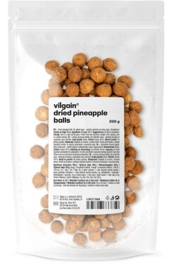 Vilgain Sušené ovocné kuličky – ananas 200 g
