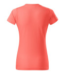 Basic tričko dámské korálová XL