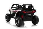 Mamido Elektrické autíčko Buggy UTV KCK 4x4 bílé 24V | 800W | 50 kg | EVA | LED | 2,4Ghz | ECO kůže
