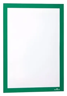 Durable Duraframe A4 zelená / Prezentační rám / Magnetický / Samolepicí / 2 ks (487205)