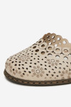 Lodičky Rieker 40902-60 Přírodní kůže (useň)/-Přírodní kůže (useň)