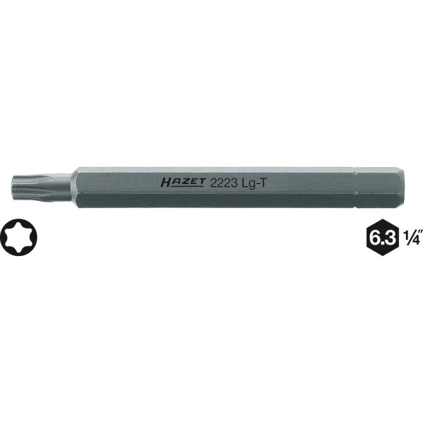 Hazet HAZET 2223LG-T30 bit Torx T 30 Speciální ocel C 6.3 1 ks - Bit šroubovací HAZET 2223LG-T30