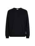Unisex merino mikina ICEBREAKER Unisex Terry LS Crewe, Black velikost: M