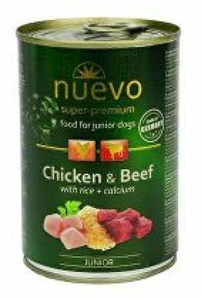Nuevo pes Junior Kuřecí a Hovězí konz. 400g