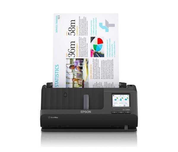 EPSON skener ES-C380W, A4, 600x600dpi, USB, Wi-Fi (direct), Display, Záruka 3 let po registraci EDF_1092880