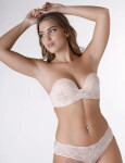 Dámská podprsenka bez ramínek WONDERBRA ULTIMATE LACE STRAPLESS BRA - WONDERBRA tělová 80B