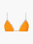 Vrchní díl plavek KW01604 ZEG oranžové Calvin Klein oranžová-bílá
