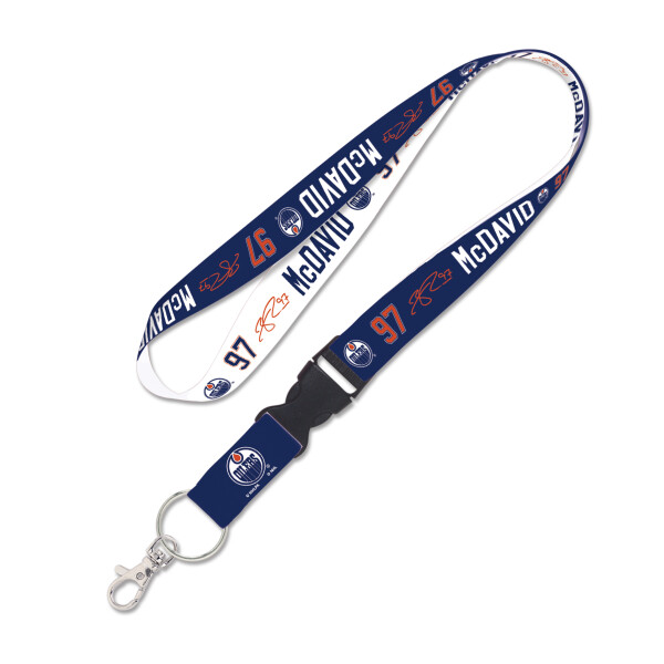 Wincraft Klíčenka Connor McDavid Edmonton Oilers NHL Lanyard buckle 1