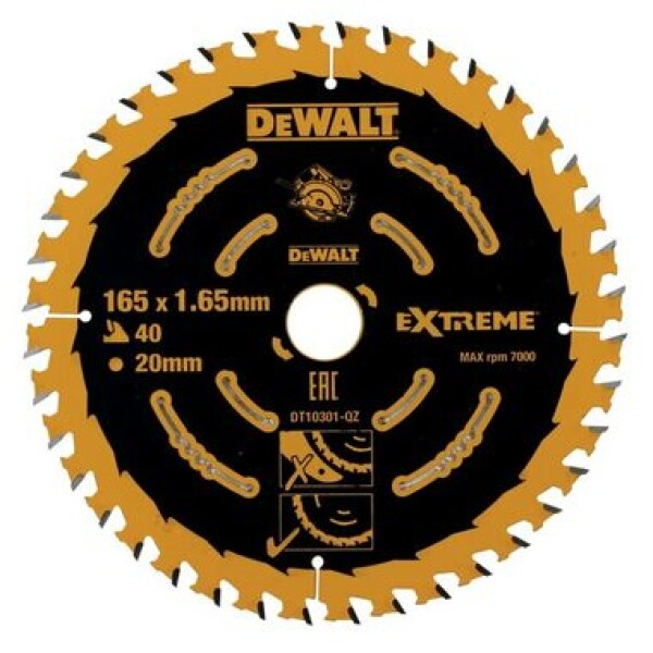 DeWALT DT10301 Pilový kotouč 165x20mm 40 zubů