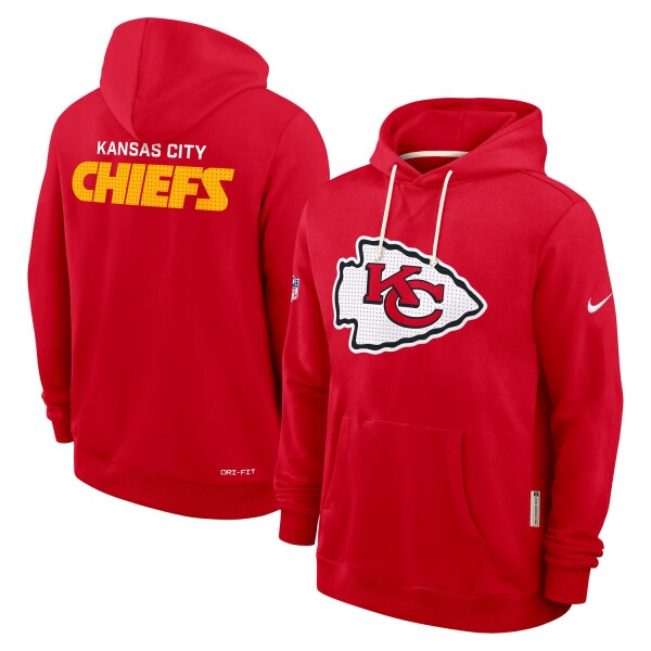Nike Pánská mikina Kansas City Chiefs NFL 2025 Sideline Standard Issue Hoodie Velikost: 3XL