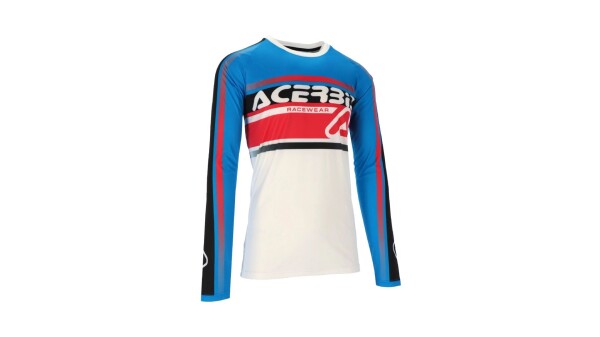 Dres MX Linear Lugo bílá/modrá vel. M