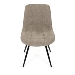 Jídelní židle, hnědá, látka, HC-T1130 CAP2