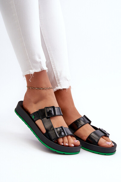 Dámské Sandály Na Ploché Podrážce ZAXY LL285073 Černé 39