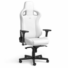 Noblechairs EPIC White Edition / Herní židle / PU kůže / nastavitelná / pojezdová kolečka / nosnost 120 kg (NBL-EPC-PU-WED)