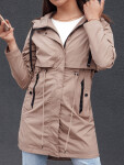 Dámská přechodná bunda parka GLAMJACKET béžová FashionStreet TY4383 XXL