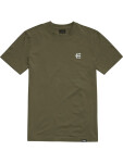 Etnies Team Emb. olive pánské tričko krátkým rukávem