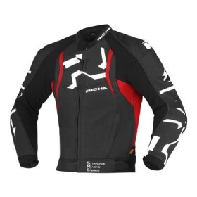 Moto bunda Richa Stradale černo/červená kožená - 54