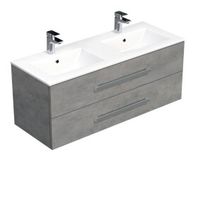 Koupelnová skříňka s umyvadlem SAT Cube Way 120x53x46 cm beton mat CUBE461202BEMOD CUBE461202BEMOD
