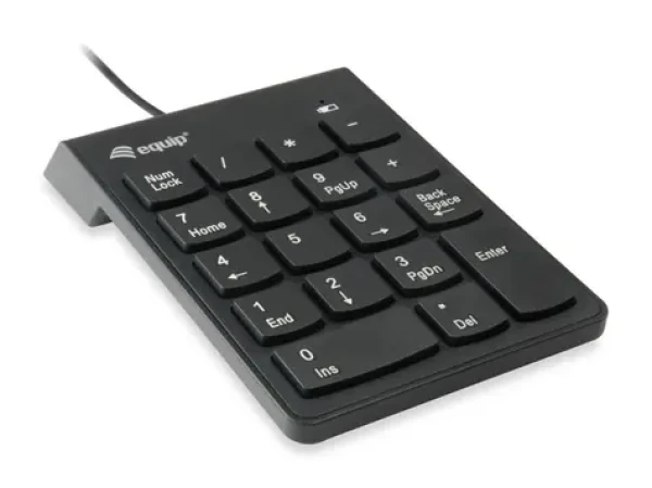 Equip černá / Numerická klávesnice / USB / 18 kláves / kabel 1,35 m (245205)