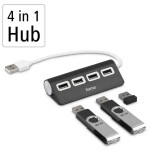 Hama USB hub, porty, USB 2.0,