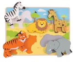 Bigjigs Toys Vkládací puzzle safari (BJ327)