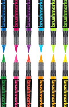 Karin, Brushmarker Pro, štětečkový popisovač, Neon odstíny, ks Barva: Neon