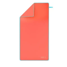 NILS Camp NCR11 korálový/zelenomodrý / Ručník z mikrovlákna / 140 x 70 cm (5907695555066)