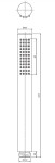 OMNIRES - MICROPHONE sprchová růžice, bílá mat MICROPHONEX-RWM
