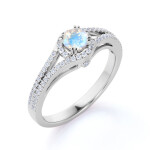 Emporial stříbrný prsten GU-DR14761R-SILVER-MOONSTONE-ZIRCON Velikost: 10 (EU: 61-63)