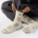 SMARTWOOL Wmns Everyday Garden Vine Crew Socks, Moonbeam (vzorek) velikost: M