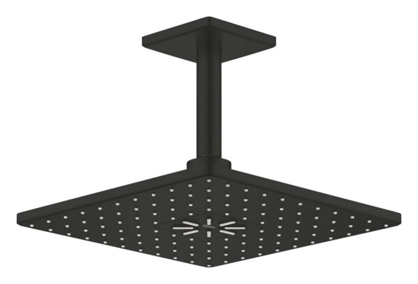 GROHE - Rainshower SmartActive Cube Hlavová sprcha, 31x31 cm, 2 proudy, phantom black 26481KF0