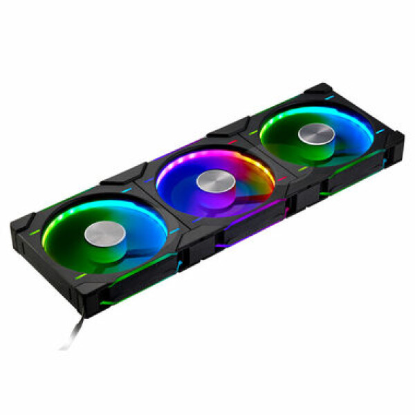 PHANTEKS D30 PWM Regular Airflow D-RGB černá 3ks / 140mm / Hydrodynamic Bearing / 1800 RPM / 71.9 CFM / 4-Pin + 3-Pin (PH-F140D30_DRGB_PWM_BK01_3P)