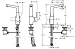 HANSA - Twist Umyvadlová baterie s výpustí a otočným výtokem, chrom 09542203