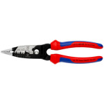 KNIPEX - kleště půlkulaté, zahnuté, s křížovým ozubením - 200mm, vysoká pevnost čelistí (3821200)