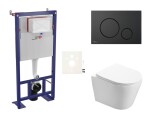 Cenově zvýhodněný závěsný WC set SAT do lehkých stěn / předstěnová montáž + WC SAT Infinitio SIKOSSIN68 SIKOSSIN68